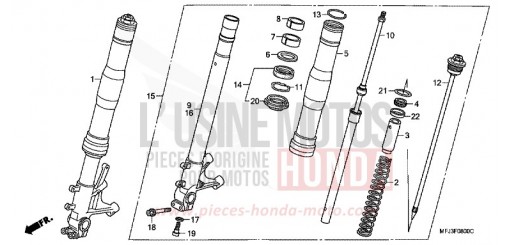 GABEL, VORNE CBR600RAA de 2010
